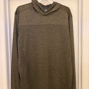 Kuhl Engineered Hoody Brown Large 7423 Kuhldry Aktiv Knit Sunshirt Offshore